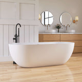 New England Home Goods Daytona 69" Freestanding Tub in Sepia - Stone Resin Solid Surface