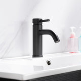 Artos Opera Single Hole Bathroom Faucet Matte Black – Lifestyle