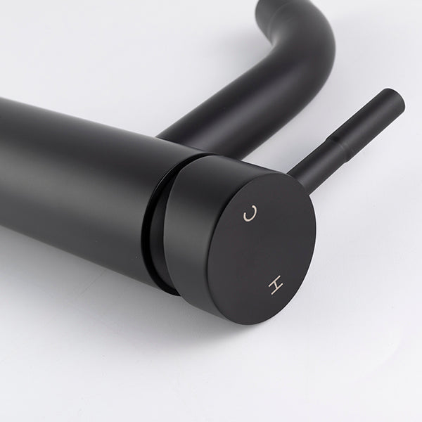 Artos Opera Single Hole Bathroom Faucet Matte Black – Lifestyle