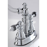 Duchess FSC1601AKL Two-Handle 3-Hole Deck Mount 4" Centerset Bathroom Faucet with Pop-Up Drain, Polished Chrome