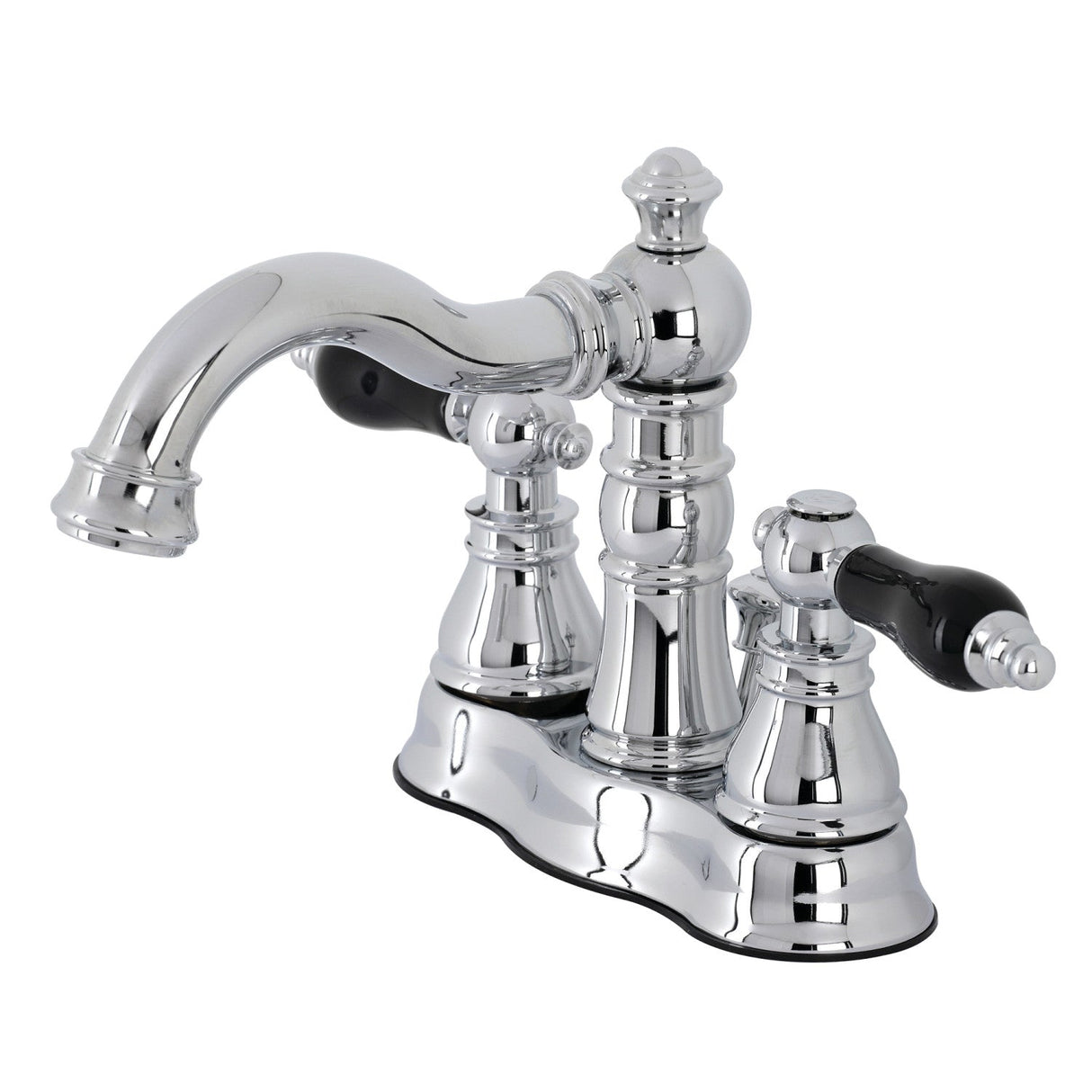 Duchess FSC1601AKL Two-Handle 3-Hole Deck Mount 4" Centerset Bathroom Faucet with Pop-Up Drain, Polished Chrome