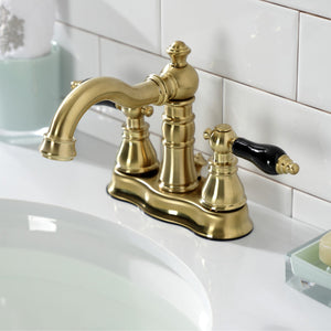 Duchess FSC1603AKL Two-Handle 3-Hole Deck Mount 4" Centerset Bathroom Faucet with Pop-Up Drain, Brushed Brass