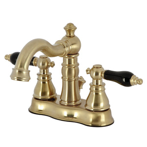 Duchess FSC1603AKL Two-Handle 3-Hole Deck Mount 4" Centerset Bathroom Faucet with Pop-Up Drain, Brushed Brass