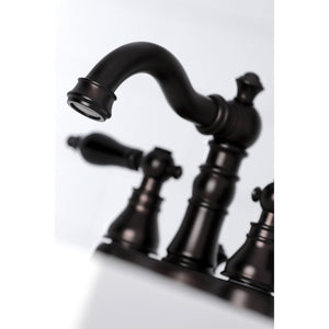 Duchess FSC1605AKL Two-Handle 3-Hole Deck Mount 4" Centerset Bathroom Faucet with Pop-Up Drain, Oil Rubbed Bronze