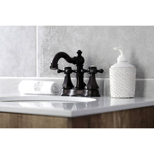 Metropolitan FSC1605BX Two-Handle 3-Hole Deck Mount 4" Centerset Bathroom Faucet with Pop-Up Drain, Oil Rubbed Bronze