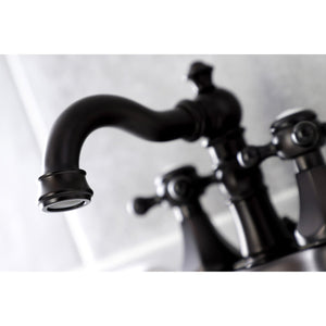 Metropolitan FSC1605BX Two-Handle 3-Hole Deck Mount 4" Centerset Bathroom Faucet with Pop-Up Drain, Oil Rubbed Bronze