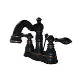 American Classic FSC1606ACL Two-Handle 3-Hole Deck Mount 4" Centerset Bathroom Faucet with Pop-Up Drain, Naples Bronze