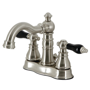 Duchess FSC1608AKL Two-Handle 3-Hole Deck Mount 4" Centerset Bathroom Faucet with Pop-Up Drain, Brushed Nickel