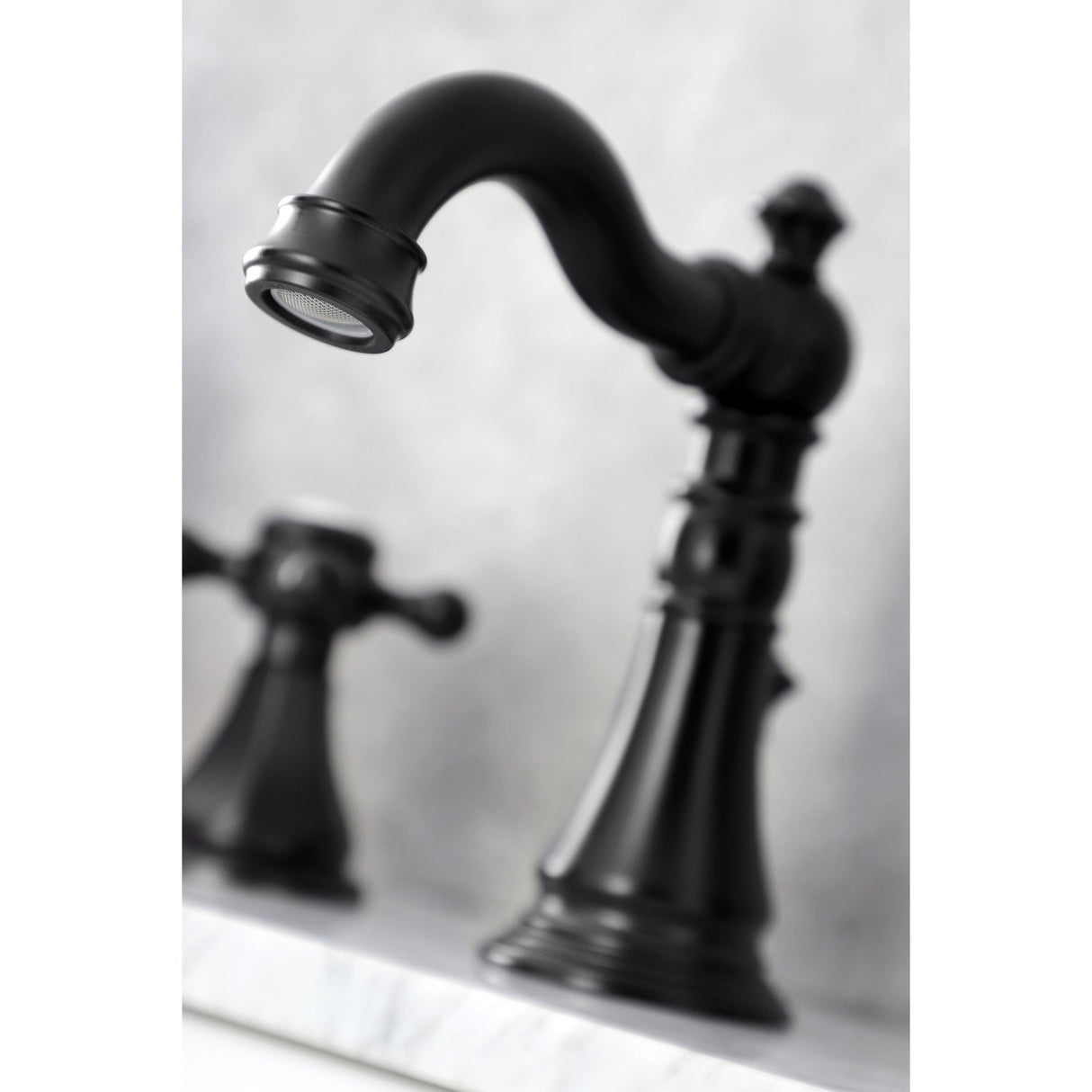 Metropolitan FSC1970BX Two-Handle 3-Hole Deck Mount Widespread Bathroom Faucet with Brass Pop-Up, Matte Black