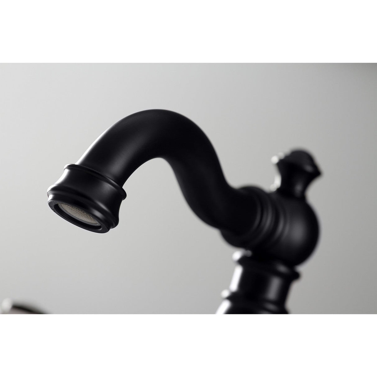 American Classic FSC1970PX Two-Handle 3-Hole Deck Mount Widespread Bathroom Faucet with Brass Pop-Up, Matte Black