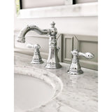 American Classic FSC1971ACL Two-Handle 3-Hole Deck Mount Widespread Bathroom Faucet with Pop-Up Drain, Polished Chrome