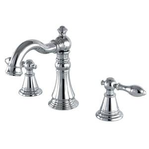 English Classic FSC1971AL Two-Handle 3-Hole Deck Mount Widespread Bathroom Faucet with Pop-Up Drain, Polished Chrome
