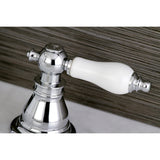 American Patriot FSC1971APL Two-Handle 3-Hole Deck Mount Widespread Bathroom Faucet with Pop-Up Drain, Polished Chrome