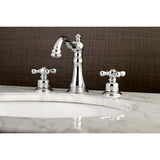 American Classic FSC1971AX Two-Handle 3-Hole Deck Mount Widespread Bathroom Faucet with Pop-Up Drain, Polished Chrome