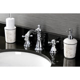 Metropolitan FSC1971BX Two-Handle 3-Hole Deck Mount Widespread Bathroom Faucet with Pop-Up Drain, Polished Chrome