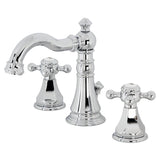 Metropolitan FSC1971BX Two-Handle 3-Hole Deck Mount Widespread Bathroom Faucet with Pop-Up Drain, Polished Chrome