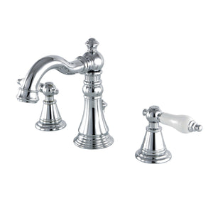 English Classic FSC1971PL Two-Handle 3-Hole Deck Mount Widespread Bathroom Faucet with Pop-Up Drain, Polished Chrome