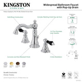 Duchess FSC1972AKL Two-Handle 3-Hole Deck Mount Widespread Bathroom Faucet with Pop-Up Drain, Polished Brass