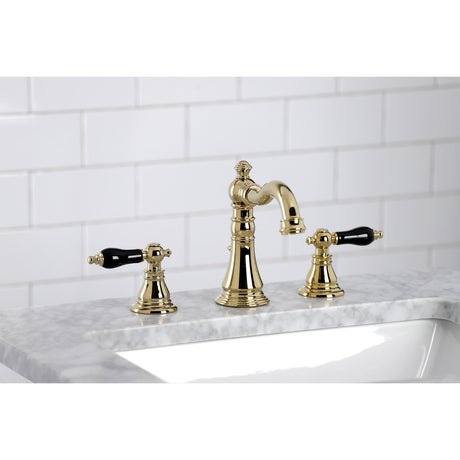 Duchess FSC1972AKL Two-Handle 3-Hole Deck Mount Widespread Bathroom Faucet with Pop-Up Drain, Polished Brass