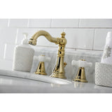 American Classic FSC1972APX Two-Handle 3-Hole Deck Mount Widespread Bathroom Faucet with Pop-Up Drain, Polished Brass
