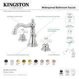 American Classic FSC1972PX Two-Handle 3-Hole Deck Mount Widespread Bathroom Faucet with Pop-Up Drain, Polished Brass