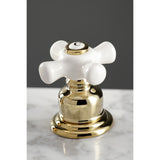 American Classic FSC1972PX Two-Handle 3-Hole Deck Mount Widespread Bathroom Faucet with Pop-Up Drain, Polished Brass