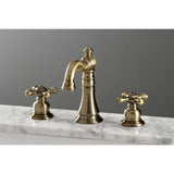 American Classic FSC19733AX Two-Handle 3-Hole Deck Mount Widespread Bathroom Faucet with Brass Pop-Up, Antique Brass