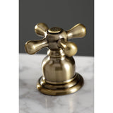 American Classic FSC19733AX Two-Handle 3-Hole Deck Mount Widespread Bathroom Faucet with Brass Pop-Up, Antique Brass