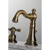 American Classic FSC19733AX Two-Handle 3-Hole Deck Mount Widespread Bathroom Faucet with Brass Pop-Up, Antique Brass