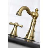 American Classic FSC1973AAX Two-Handle 3-Hole Deck Mount Widespread Bathroom Faucet with Brass Pop-Up, Brushed Brass