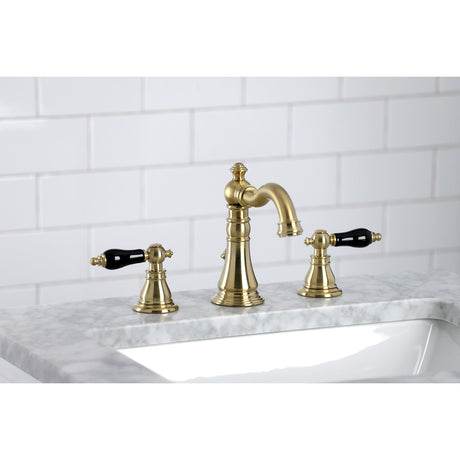 Duchess FSC1973AKL Two-Handle 3-Hole Deck Mount Widespread Bathroom Faucet with Brass Pop-Up, Brushed Brass