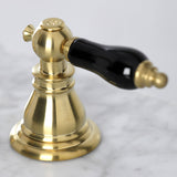 Duchess FSC1973AKL Two-Handle 3-Hole Deck Mount Widespread Bathroom Faucet with Brass Pop-Up, Brushed Brass