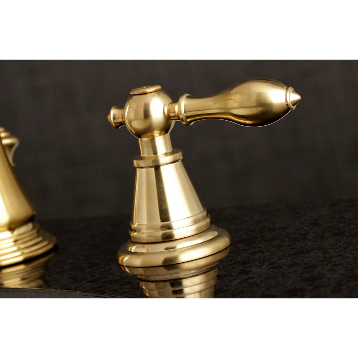 English Classic FSC1973AL Two-Handle 3-Hole Deck Mount Widespread Bathroom Faucet with Brass Pop-Up, Brushed Brass