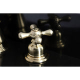 American Classic FSC1973AX Two-Handle 3-Hole Deck Mount Widespread Bathroom Faucet with Brass Pop-Up, Brushed Brass