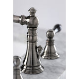 Duchess FSC1974AKL Two-Handle 3-Hole Deck Mount Widespread Bathroom Faucet with Brass Pop-Up, Black Stainless