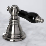 Duchess FSC1974AKL Two-Handle 3-Hole Deck Mount Widespread Bathroom Faucet with Brass Pop-Up, Black Stainless
