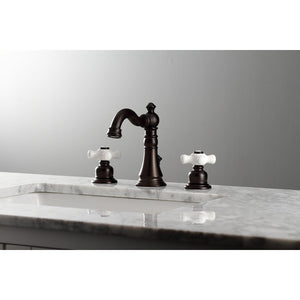 American Classic FSC1975PX Two-Handle 3-Hole Deck Mount Widespread Bathroom Faucet with Pop-Up Drain, Oil Rubbed Bronze