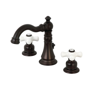 American Classic FSC1975PX Two-Handle 3-Hole Deck Mount Widespread Bathroom Faucet with Pop-Up Drain, Oil Rubbed Bronze