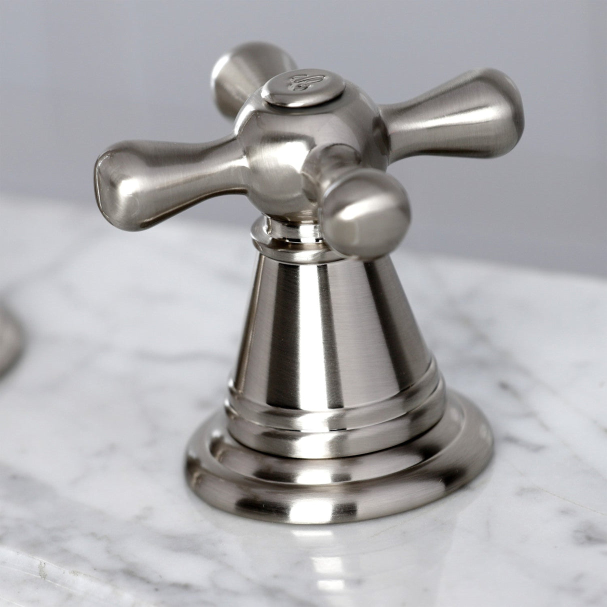 American Classic FSC1978AAX Two-Handle 3-Hole Deck Mount Widespread Bathroom Faucet with Pop-Up Drain, Brushed Nickel