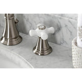 American Classic FSC1978APX Two-Handle 3-Hole Deck Mount Widespread Bathroom Faucet with Pop-Up Drain, Brushed Nickel