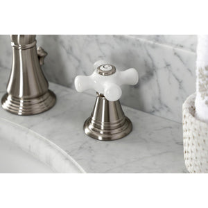 American Classic FSC1978APX Two-Handle 3-Hole Deck Mount Widespread Bathroom Faucet with Pop-Up Drain, Brushed Nickel