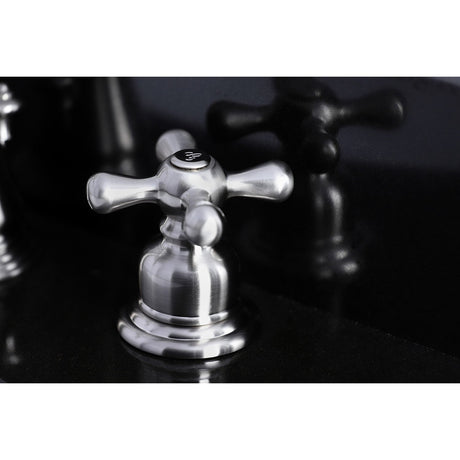 American Classic FSC1978AX Two-Handle 3-Hole Deck Mount Widespread Bathroom Faucet with Pop-Up Drain, Brushed Nickel