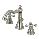 American Classic FSC1978AX Two-Handle 3-Hole Deck Mount Widespread Bathroom Faucet with Pop-Up Drain, Brushed Nickel