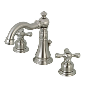 American Classic FSC1978AX Two-Handle 3-Hole Deck Mount Widespread Bathroom Faucet with Pop-Up Drain, Brushed Nickel