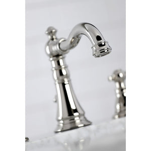 Duchess FSC1979AKL Two-Handle 3-Hole Deck Mount Widespread Bathroom Faucet with Brass Pop-Up, Polished Nickel