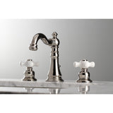 American Classic FSC1979PX Two-Handle 3-Hole Deck Mount Widespread Bathroom Faucet with Brass Pop-Up, Polished Nickel