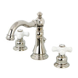 American Classic FSC1979PX Two-Handle 3-Hole Deck Mount Widespread Bathroom Faucet with Brass Pop-Up, Polished Nickel