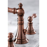 American Classic FSC197ACLAC Two-Handle 3-Hole Deck Mount Widespread Bathroom Faucet with Brass Pop-Up, Antique Copper