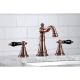 Duchess FSC197AKLAC Two-Handle 3-Hole Deck Mount Widespread Bathroom Faucet with Brass Pop-Up, Antique Copper