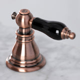 Duchess FSC197AKLAC Two-Handle 3-Hole Deck Mount Widespread Bathroom Faucet with Brass Pop-Up, Antique Copper